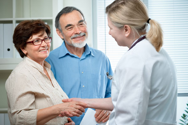 Patients speaking to GP