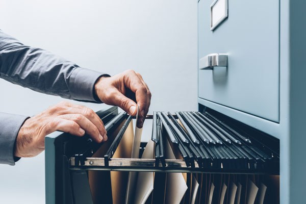 Filing cabinet of policies