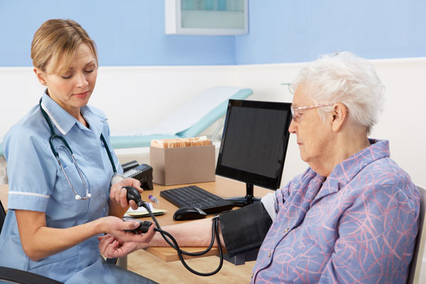 Older lady having medical check-up